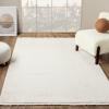 image:imageLUXE WEAVERS Solid Machine Woven Blue 6x9 Area Rug Indoor StainResistant CarpetCream