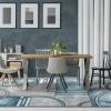 image:imageLUXE WEAVERSArt Deco Geometric Blue 6x9 Area RugBlue