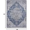 image:imageLUXE WEAVERS Hampstead Oriental Gray 8x10 Area Rug 5623Denim