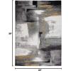 image:imageLUXE WEAVERS Lagos Collection 7558 Beige 2x7 Abstract Area RugGrey