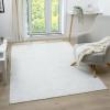 image:imageLUXE WEAVERS Machine Woven TwoTone Gray White 2x7 Runner Rug Indoor StainResistant Fringed CarpetWhite