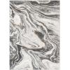 image:imageLUXE WEAVERS Marble Abstract Pattern Blue 2x7 Area RugGrey