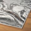 image:imageLUXE WEAVERS Marble Abstract Pattern Blue 2x7 Area RugGrey