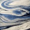 image:imageLUXE WEAVERS Marble Collection 497 Blue 2x7 Abstract Marble Swirl Area RugBlue