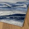 image:imageLUXE WEAVERS Marble Collection 497 Blue 2x7 Abstract Marble Swirl Area RugBlue