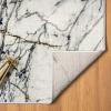 image:imageLUXE WEAVERS Marble Effect Abstract Blue 2x7 Area RugBlue