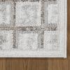 image:imageLUXE WEAVERS Modern Geometric Grid Mushroom 2x3 Area RugMushroom