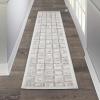 image:imageLUXE WEAVERS Modern Geometric Grid Mushroom 2x3 Area RugMushroom