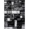 image:imageLUXE WEAVERS Modern Geometric Squares 10007 Turquoise 2x7 Area RugGrey