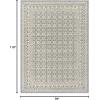 image:imageLUXE WEAVERS Moroccan Trellis Gray 8x10 Area RugGrey