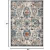image:imageLUXE WEAVERS Oriental Floral Distressed Orange 6x9 Area RugBlue