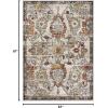 image:imageLUXE WEAVERS Oriental Floral Distressed Orange 6x9 Area RugOrange