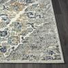 image:imageLuxe Weavers Distressed Floral Area Rug Steel 2x7Steel