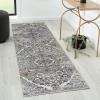 image:imageLuxe Weavers Distressed Floral Area Rug Steel 2x7Steel