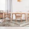image:imagePersian Rugs Moroccan Trellis Beige Gold White 5x7 Area Rug NonShedding Wood Chevron CarpetBeige