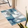 image:imageLUXE WEAVERS Lagos Collection 7558 Beige 2x7 Abstract Area RugLight Blue