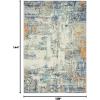 image:imageLUXE WEAVERS Hampstead Abstract Area Rug  Medium Pile Modern Area Rug Gray  4 x 5Multi Color
