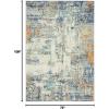 image:imageLUXE WEAVERS Hampstead Abstract Area Rug  Medium Pile Modern Area Rug Gray  4 x 5Multi Color