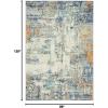 image:imageLUXE WEAVERS Hampstead Abstract Area Rug  Medium Pile Modern Area Rug Gray  4 x 5Multi Color
