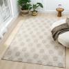 image:imageLUXE WEAVERS Moroccan Geometric Trellis Green 4x5 Area Rug Outdoor Low Pile CarpetTaupe