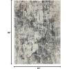 image:imageLUXE WEAVERS Dara Harlem Collection Gray 8 x 10 Abstract Modern Area RugIvory