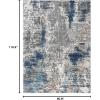 image:imageLUXE WEAVERS Euston Collection 7679 Blue 2x7 Abstract Area RugBlue
