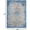 image:imageLUXE WEAVERS Nottingham Collection 7826 Blue 8x10 Oriental Area Rug