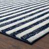 image:imageLUXE WEAVERS Daphnes Collection 2800 Grey 5x7 Moroccan Lines Area RugNavy