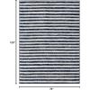 image:imageLUXE WEAVERS Daphnes Collection 2800 Grey 5x7 Moroccan Lines Area RugNavy
