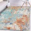 image:imageLUXE WEAVERS Kingsbury Aqua 4x5 Contemporary Modern Abstract Area RugAqua