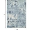 image:imageLUXE WEAVERS Kingsbury Aqua 4x5 Contemporary Modern Abstract Area RugBlue