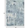 image:imageLUXE WEAVERS Kingsbury Aqua 4x5 Contemporary Modern Abstract Area RugBlue