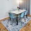 image:imageLUXE WEAVERS Kingsbury Aqua 4x5 Contemporary Modern Abstract Area RugBlue