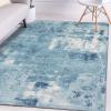 image:imageLUXE WEAVERS Kingsbury Aqua 4x5 Contemporary Modern Abstract Area RugBlue
