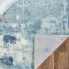 image:imageLUXE WEAVERS Kingsbury Aqua 4x5 Contemporary Modern Abstract Area RugBlue