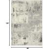 image:imageLUXE WEAVERS Kingsbury Aqua 4x5 Contemporary Modern Abstract Area RugGrey