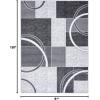 image:imageLUXE WEAVERS Modern Scandinavian Geometric Abstract Area Rug 8X10 GrayGrey
