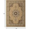 image:imageLUXE WEAVERS Oriental Floral Medallion Beige 4x5 Area RugBeige