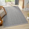 image:imageLUXE WEAVERS Modern Farmhouse Textured Brown 5x7 Area Rug Neutral CarpetGrey