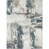 image:imageLUXE WEAVERS Distressed Abstract Blue 5x7 Area Rug NonShedding CarpetBlue