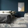 image:imageLUXE WEAVERS Distressed Abstract Blue 5x7 Area Rug NonShedding CarpetBlue