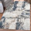 image:imageLUXE WEAVERS Distressed Abstract Blue 5x7 Area Rug NonShedding CarpetBlue