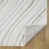 image:imageLUXE WEAVERS Modern Abstract Swirl Cream 5x7 Area Rug High Low CarpetCream