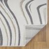 image:imageLUXE WEAVERS Modern Abstract Swirl Cream 5x7 Area Rug High Low CarpetGrey