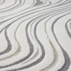 image:imageLUXE WEAVERS Modern Abstract Swirl Cream 5x7 Area Rug High Low CarpetGrey