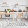 image:imageLUXE WEAVERS Modern Abstract Swirl Cream 5x7 Area Rug High Low CarpetGrey