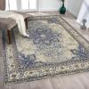 image:imageLUXE WEAVERS Modern Oriental Premium Blue Area Rug 8x10 Geometric Fringe Rug