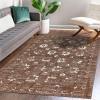 image:imageLuxe Weavers Floral Gold 710x106 Area Rug Modern Distressed CarpetDark Beige