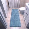 image:imageLUXE WEAVERS Blue 20x54 Non Slip Runner Bath Mat Plush Bathroom RugBlue