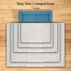 image:imageLUXE WEAVERS Geometric Swirl Cream 6x9 Area Rug High Low Modern CarpetCream